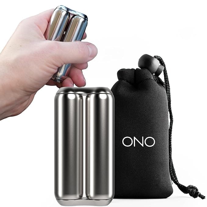 ONO Roller metal cylinders held in hand